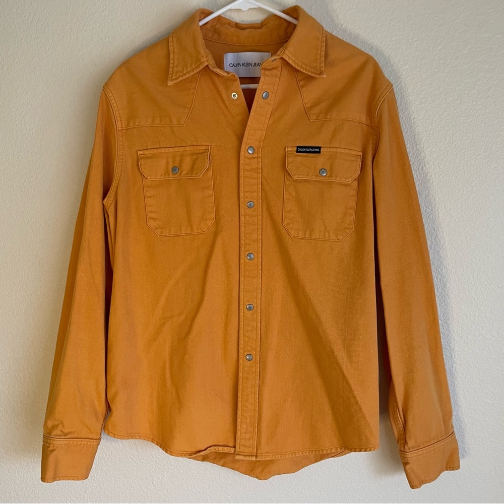 Large Calvin Klein Button Down Jean Jacket